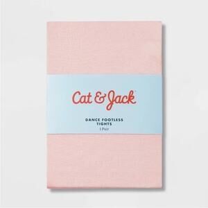 Cat & Jack NWT Girl's Dance Footless Tights Light Pink Size M (7-10)